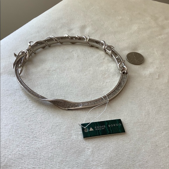 Eddie Borgo Barbed Wire and Pave Crystal Choker - Picture 1 of 5